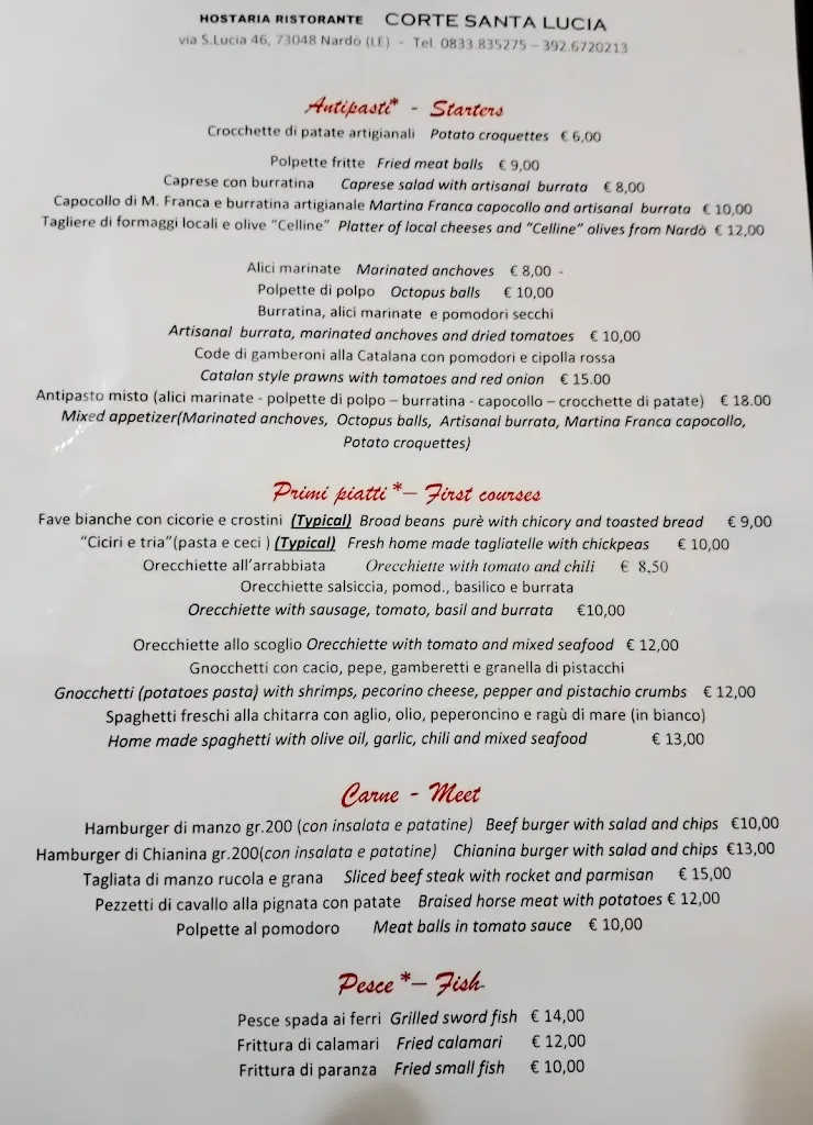 Menu_Hostaria Corte Santa Lucia_Nardò_image_1