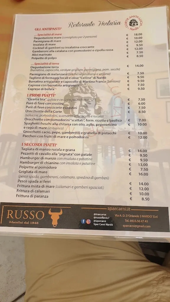 Menu_Hostaria Corte Santa Lucia_Nardò_image_4