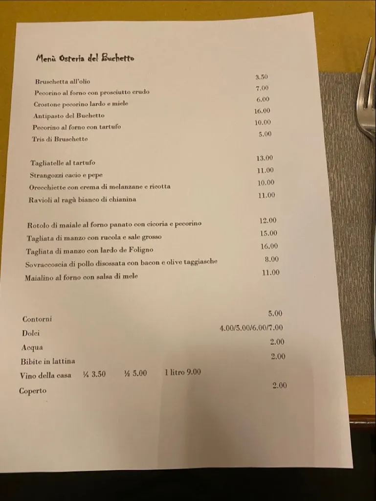 Menu_Osteria del Buchetto_Spello_image_4