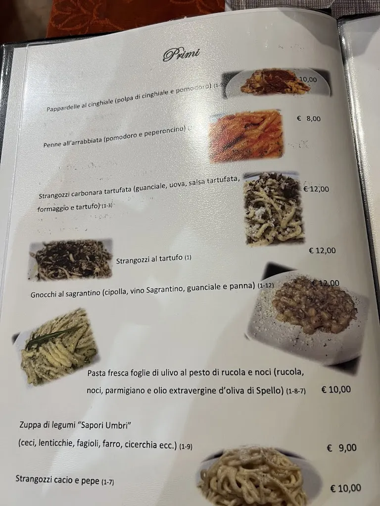 Menu_Trattoria Pizzeria Sapori Umbri_Spello_image_4