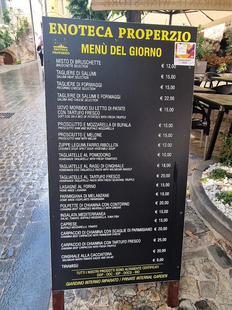 Menu_Enoteca Properzio S.R.L._Spello_image_1