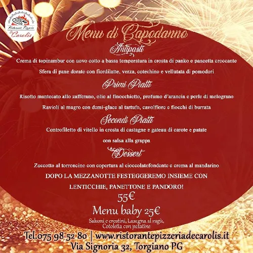 Menu_de Carolis - Pizzeria and Restaurant_Torgiano_immagine_1