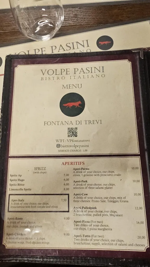 Menu_VOLPE PASINI BISTRO ITALIANO 
