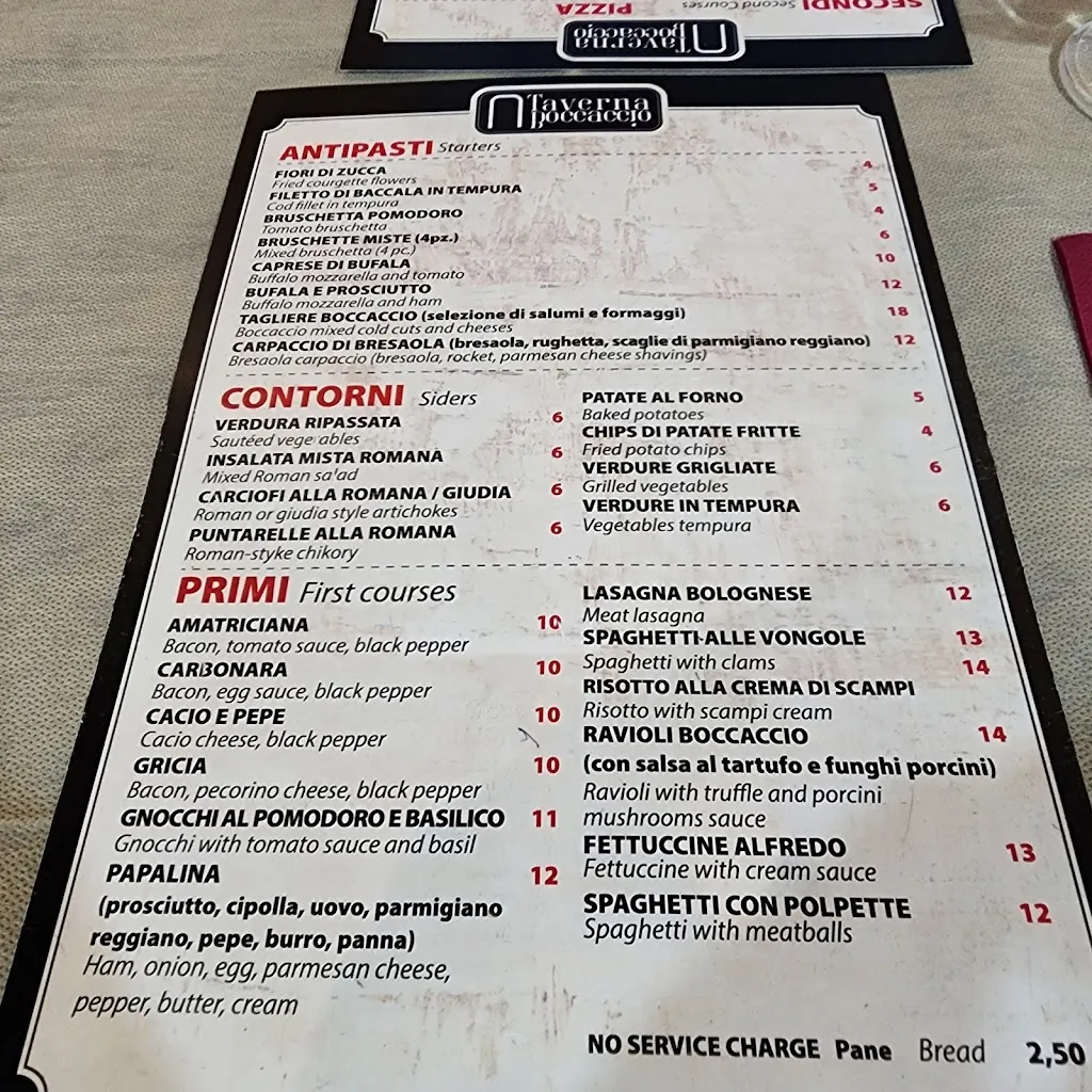 Menu_Taverna Boccaccio_Trevi_image_3