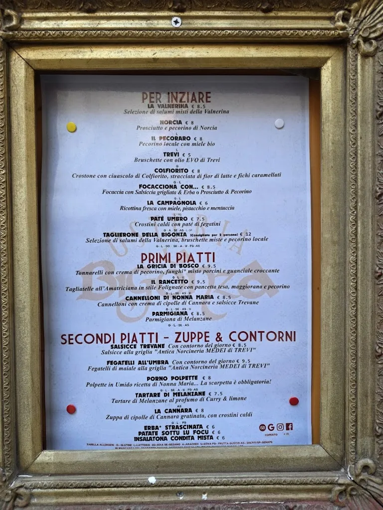 Menu_Osteria - Ristorante La Bigonza_Trevi_image_1