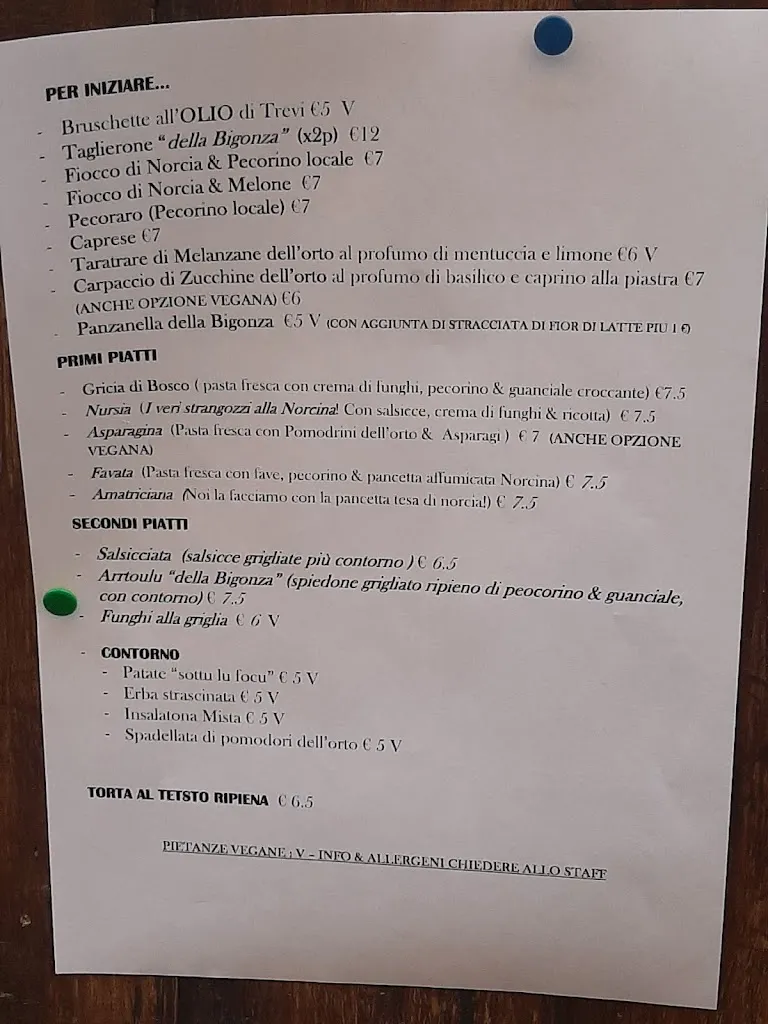 Menu_Osteria - Ristorante La Bigonza_Trevi_image_2