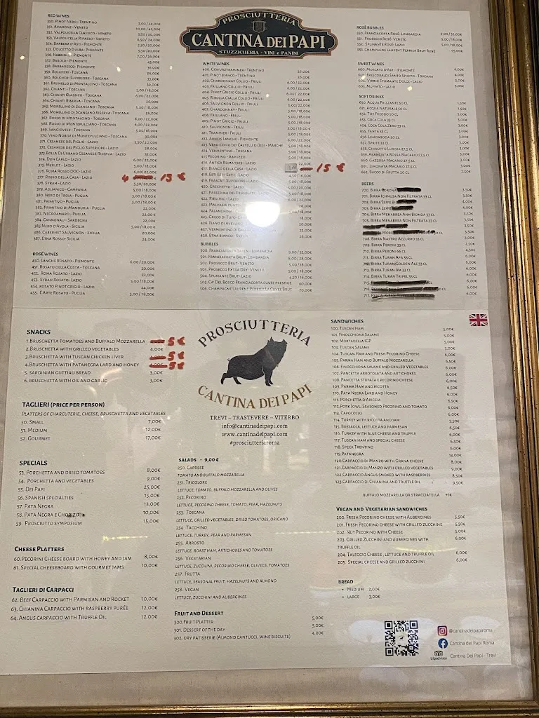 Menu_Prosciutteria Cantina dei Papi - Trevi_Trevi_image_1
