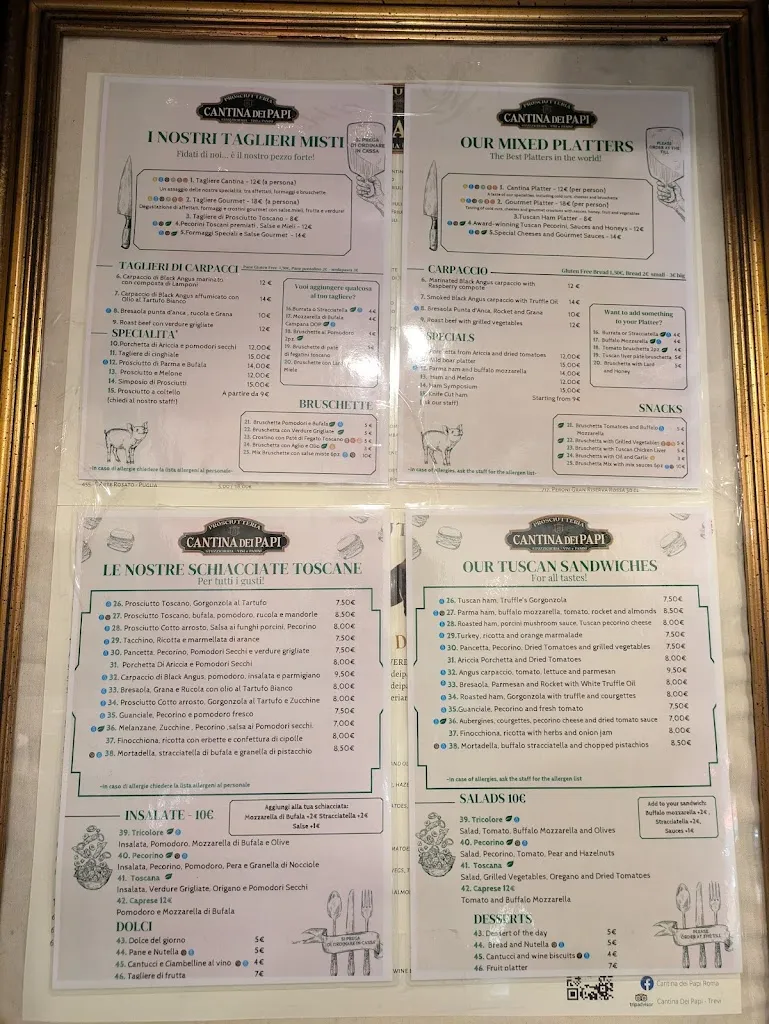 Menu_Prosciutteria Cantina dei Papi - Trevi_Trevi_image_3