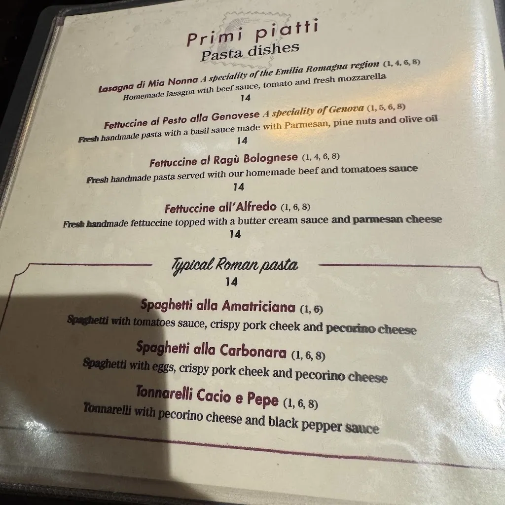 Menu_That's Amore Restaurant_Trevi_image_1