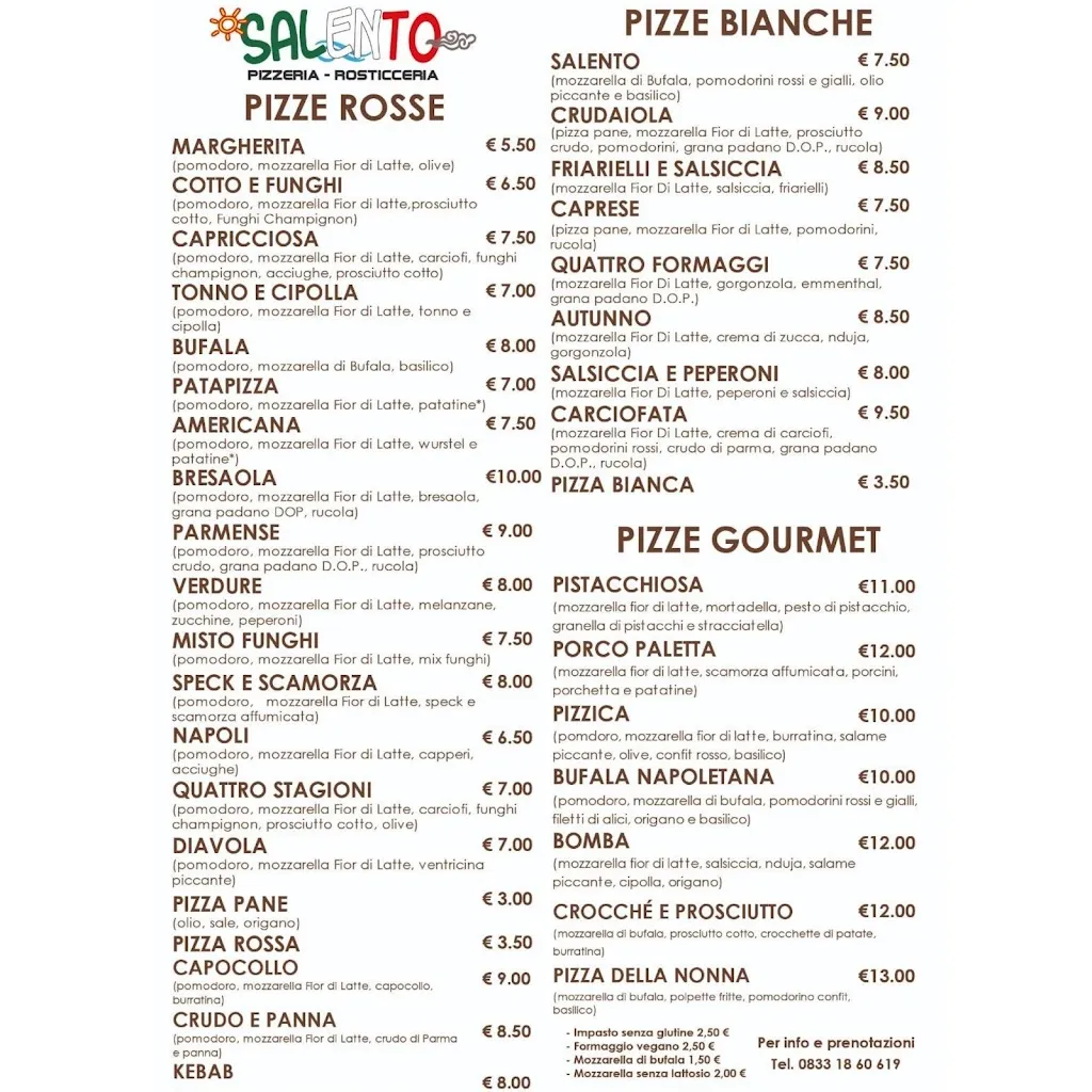 Menu_PIZZERIA SALENTO_Nardò_immagine_1