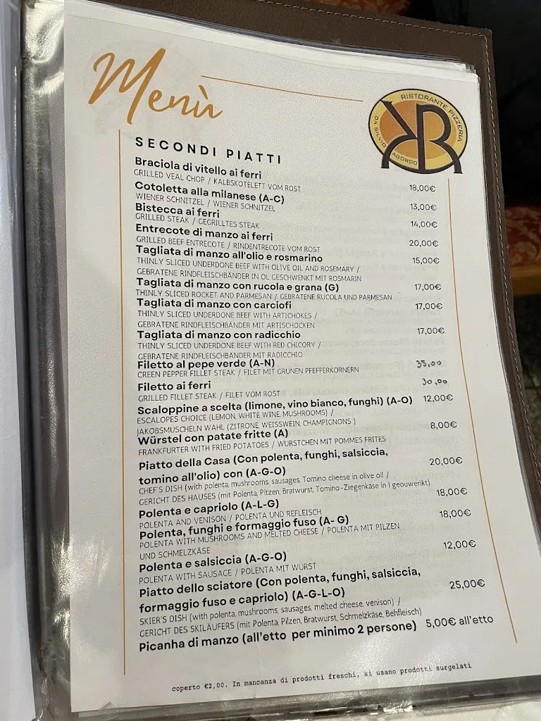 Menu_Ristorante Pizzeria Da Silvio_Agordo_immagine_1