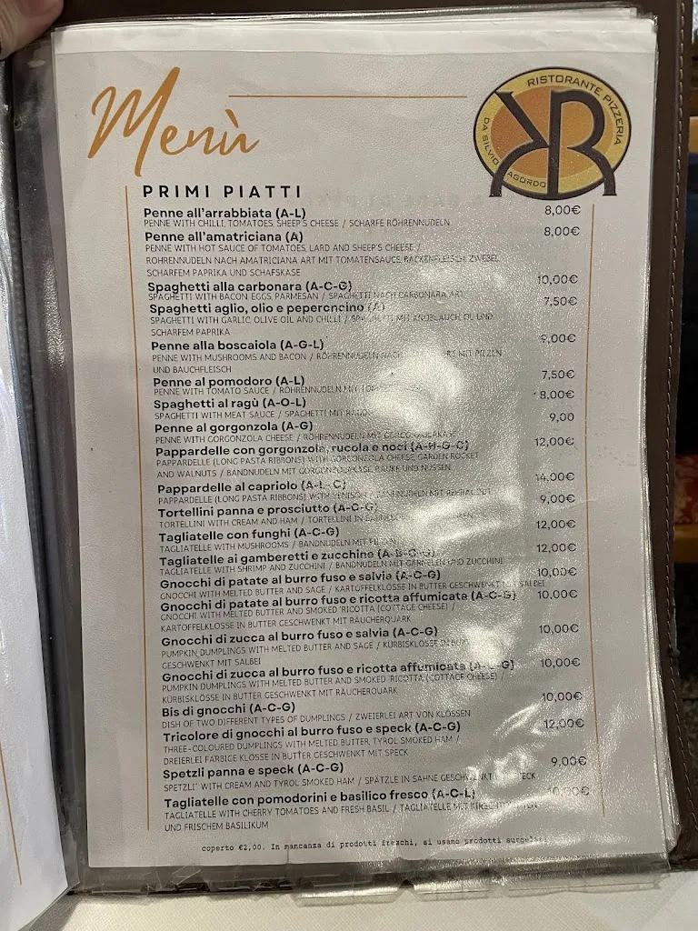 Menu_Ristorante Pizzeria Da Silvio_Agordo_immagine_4