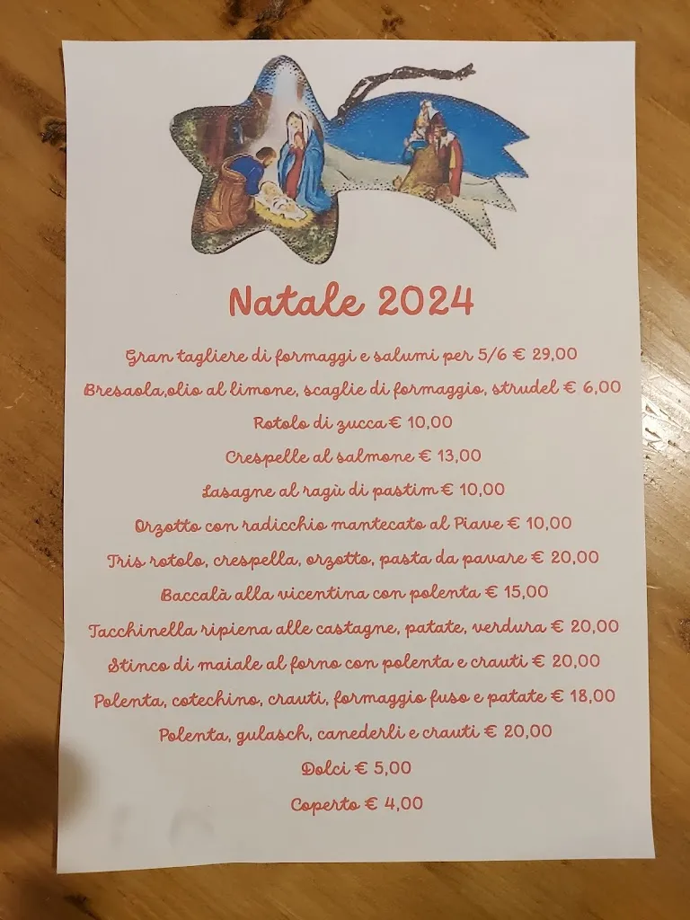 Menü_Ristorante Tabià Feder con Minimarket_Agordo_Bild_1