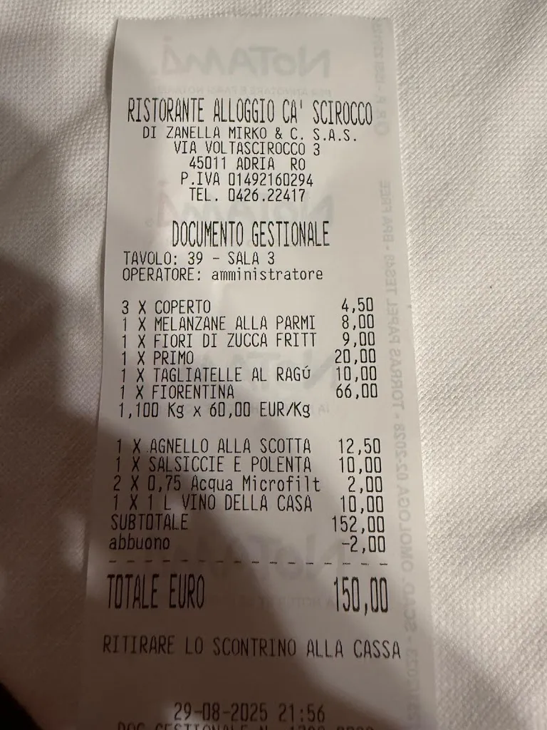 Giuseppe Gelli_Ristorante Alloggio Cà Scirocco_Adria_review