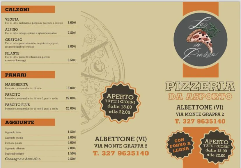 Menu_PIZZA IN PIAZZA - Pizzeria d'asporto_Albettone_immagine_2