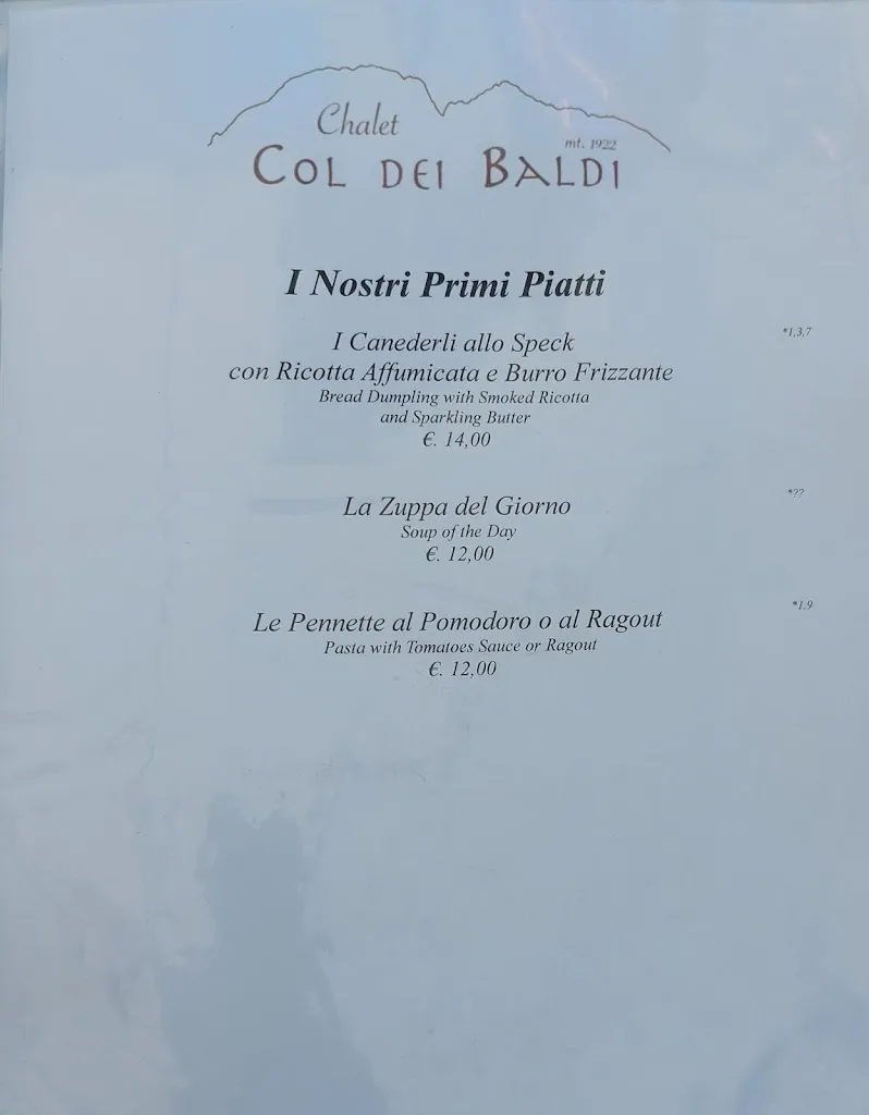 Menu_Chalet Col dei Baldi_Alleghe_image_2
