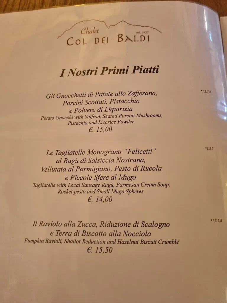 Menu_Chalet Col dei Baldi_Alleghe_image_4