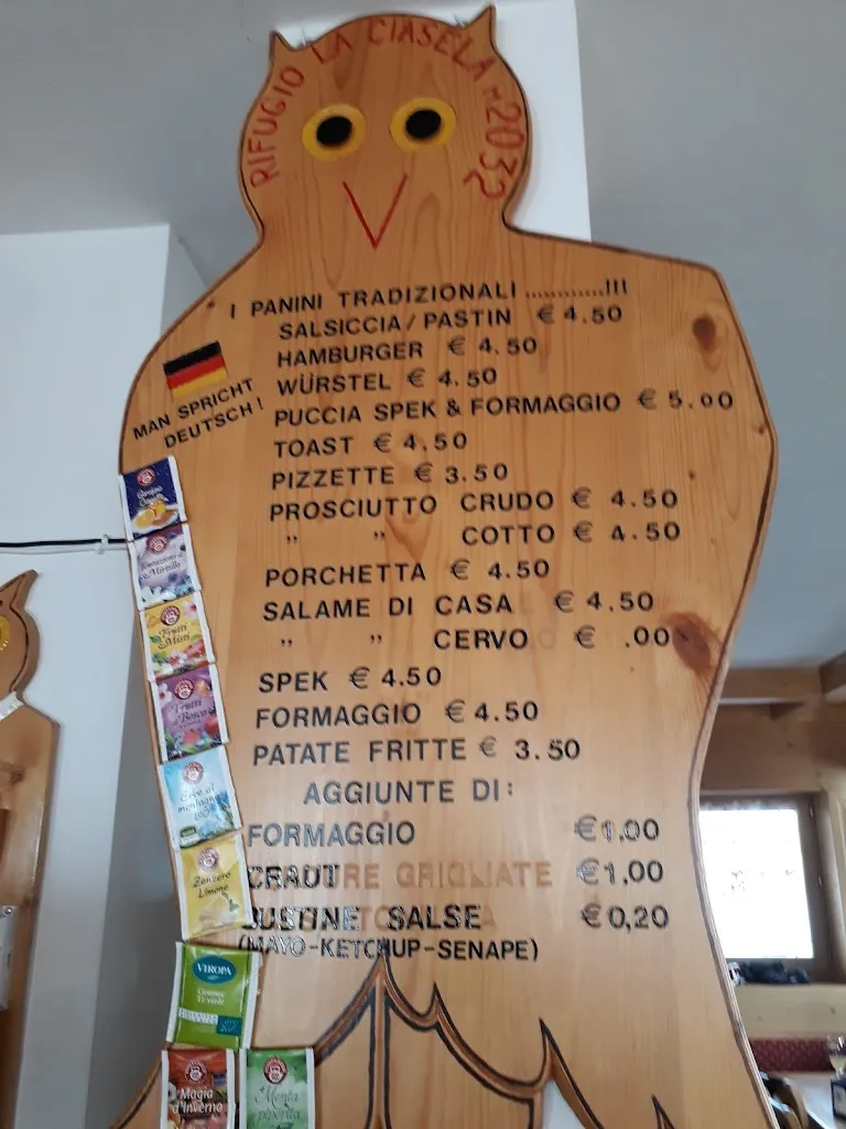 Menu_Ristoro La Ciasela - 2032 mt_Alleghe_image_2