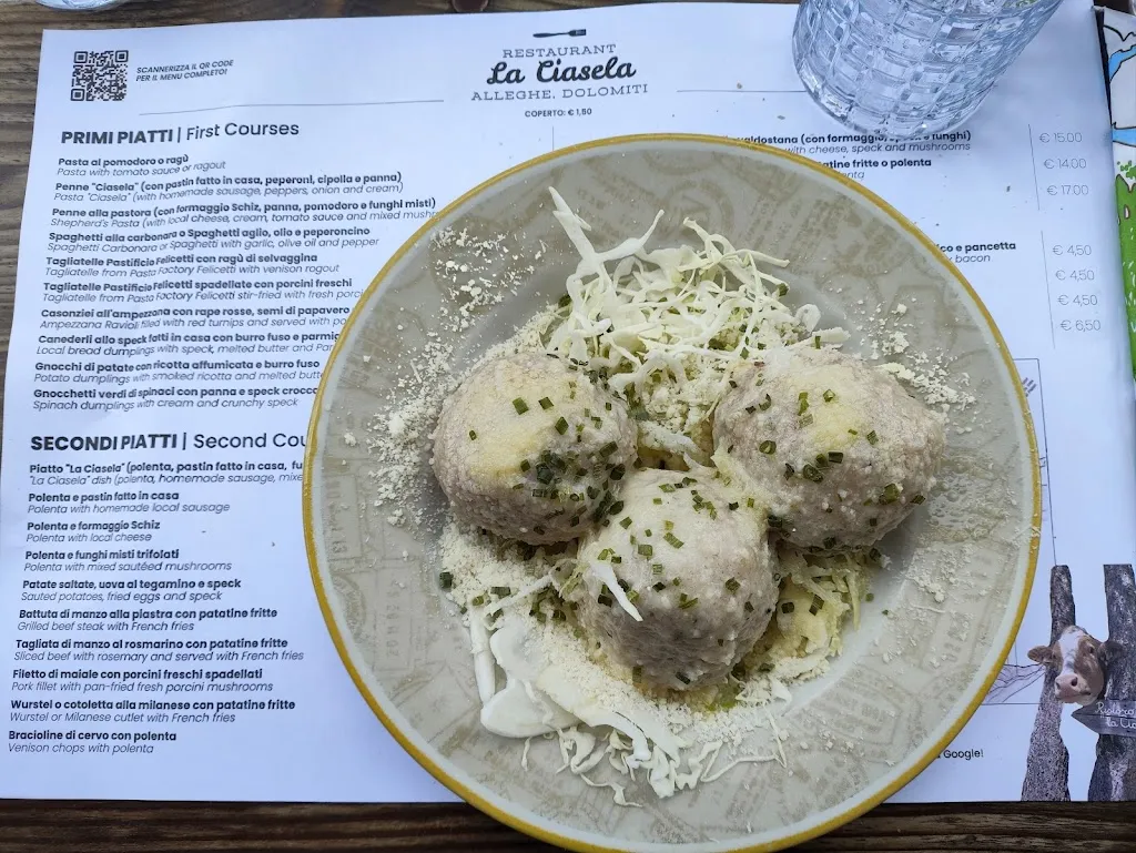 Menu_Ristoro La Ciasela - 2032 mt_Alleghe_image_4