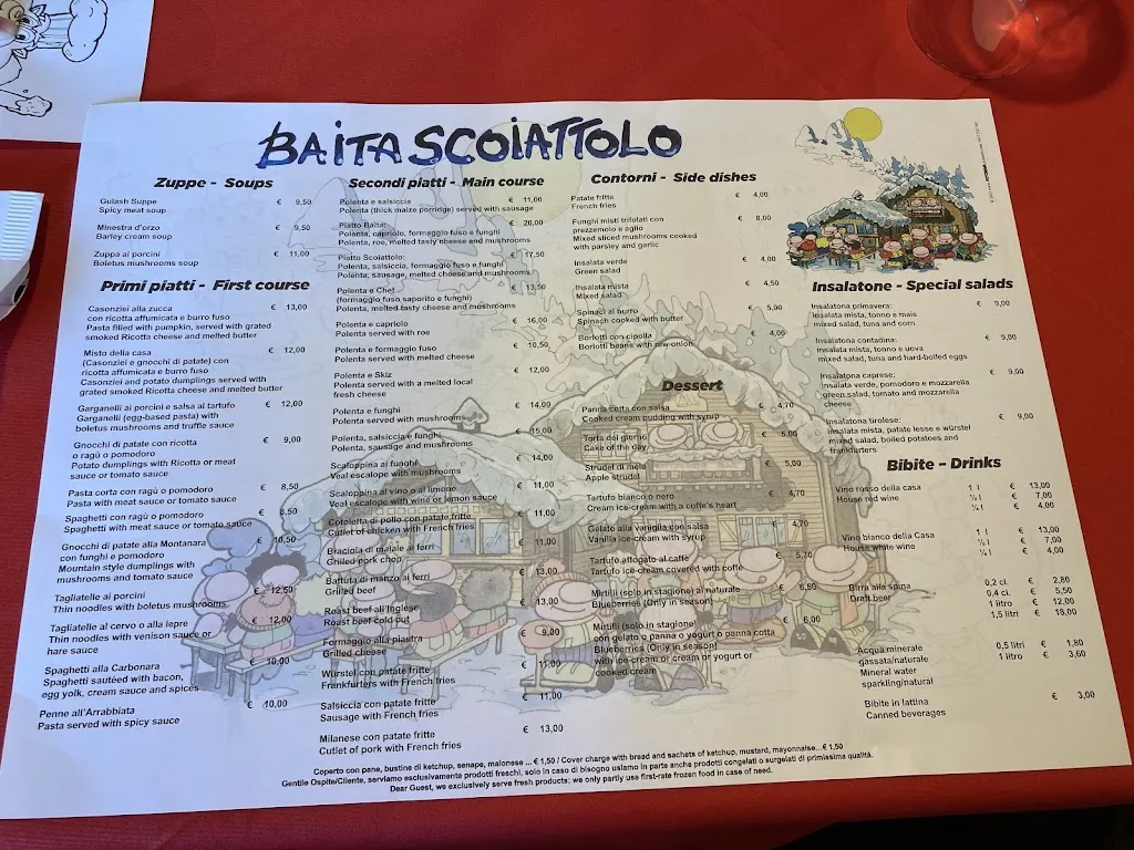 Baita Scoiattolo restaurant in Alleghe