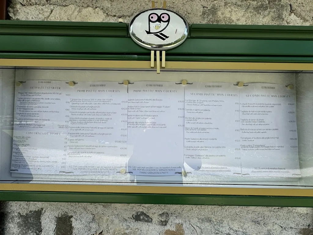 Ristoro Fontanabona restaurant in Alleghe