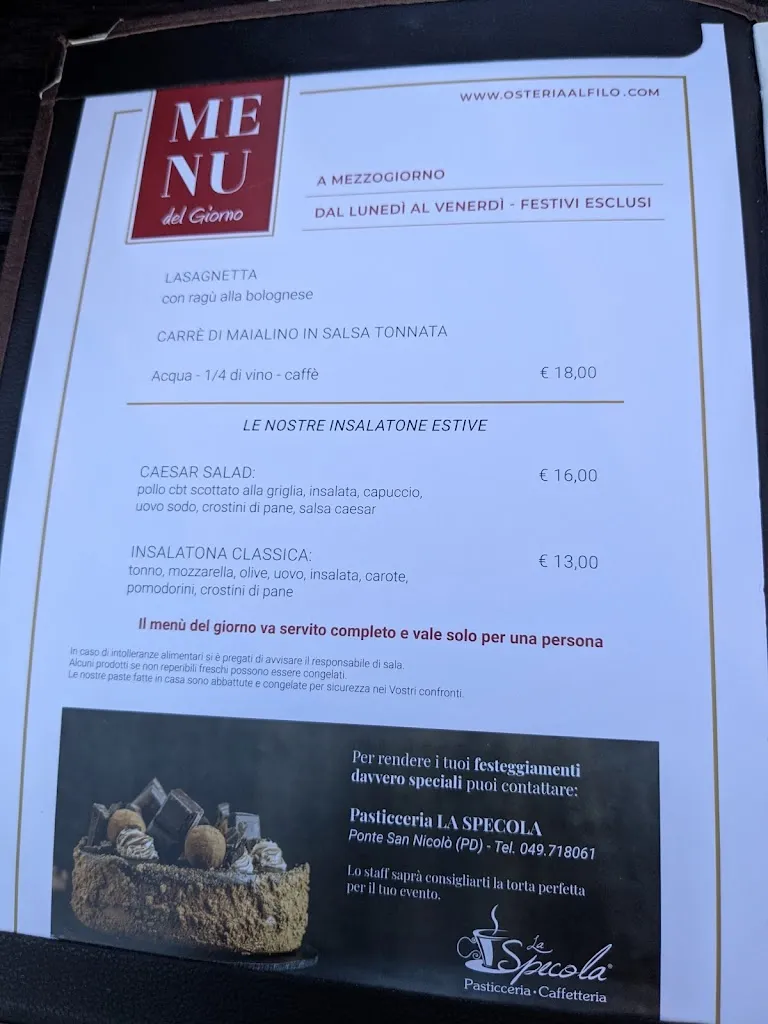 Menu_Osteria Ristorante Al Filò_Abano Terme_image_4