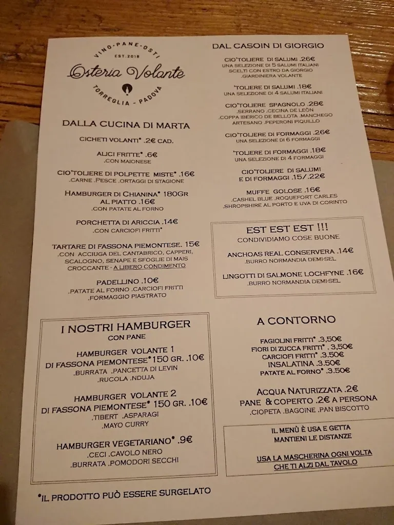 Menu_Osteria Volante_Abano Terme_image_1