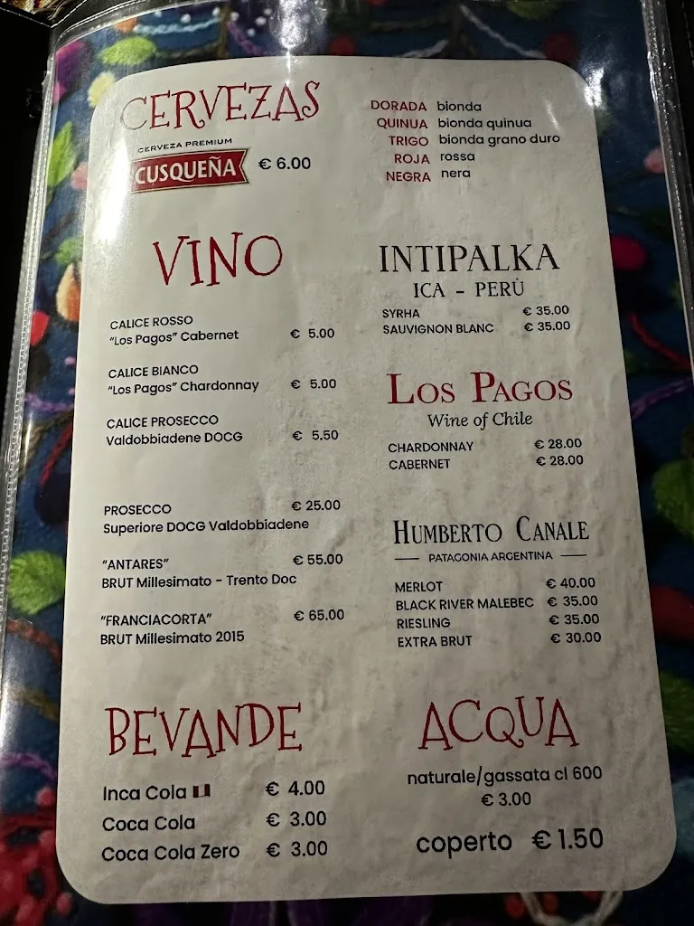 Menu_KANTU ristorante peruviano_Abano Terme_image_4