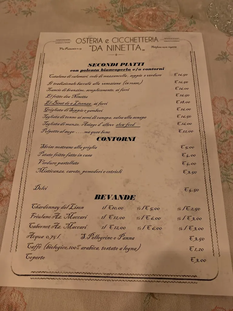 Menu_Osteria da Ninetta_Annone Veneto_image_4