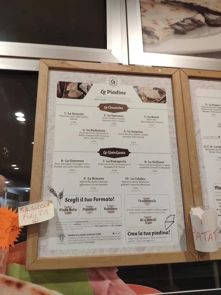 Menu_Piadineria Giangusto Arcole_Arcole_image_4