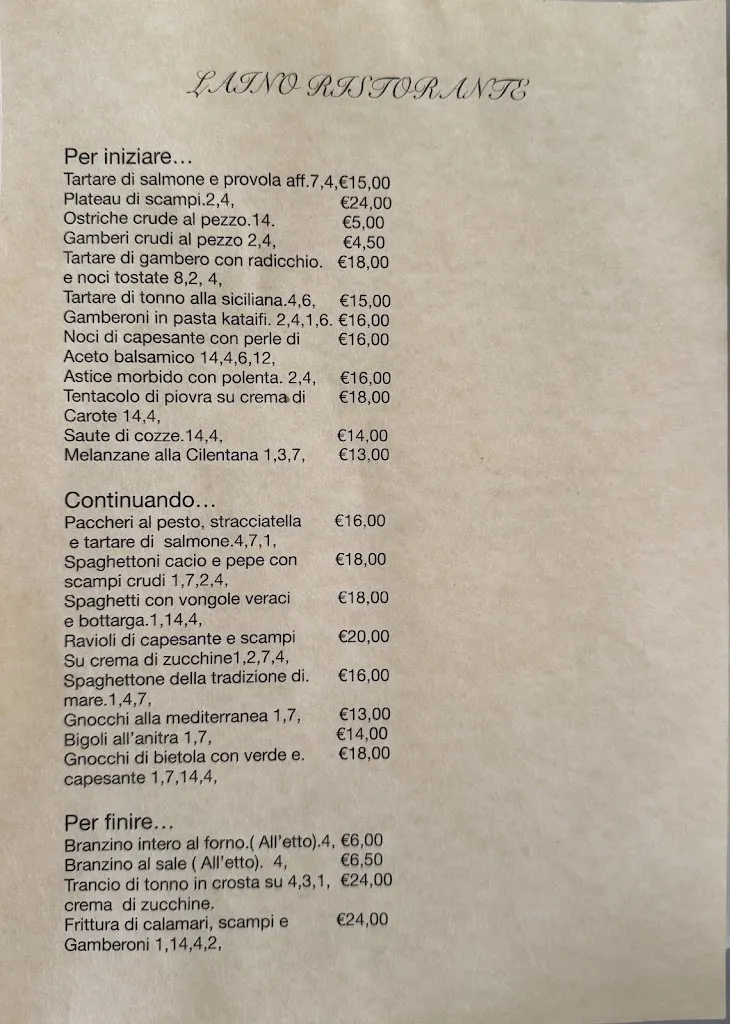 Menu_Laino Ristorante_Arcugnano-Torri_immagine_1