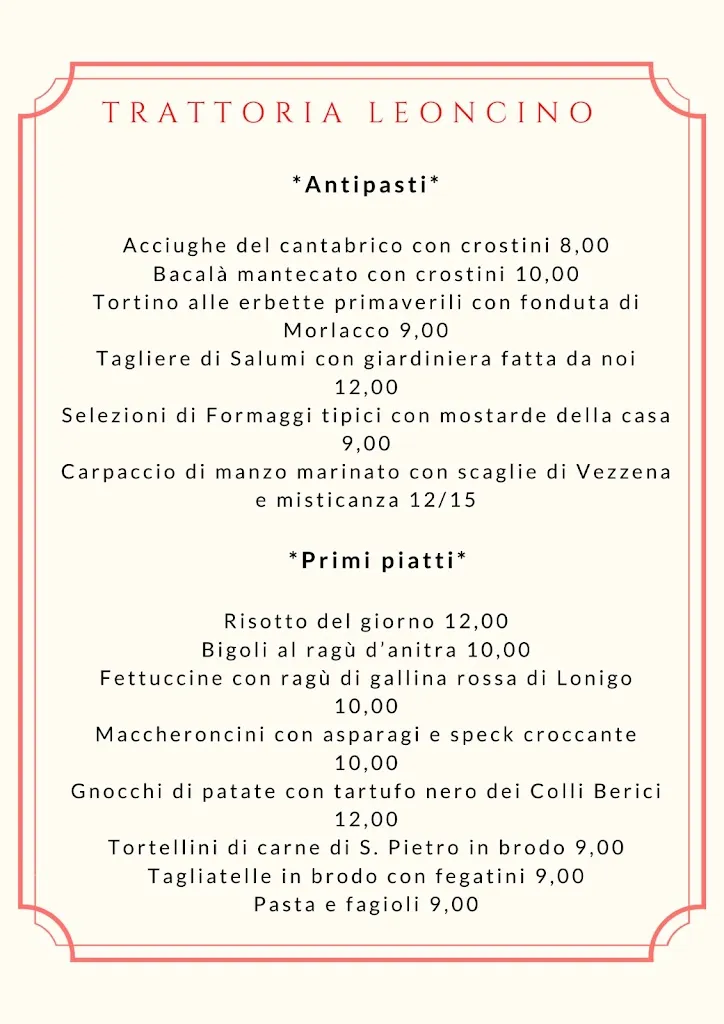 Menu_Trattoria Leoncino a Vicenza_Altavilla Vicentina_image_1