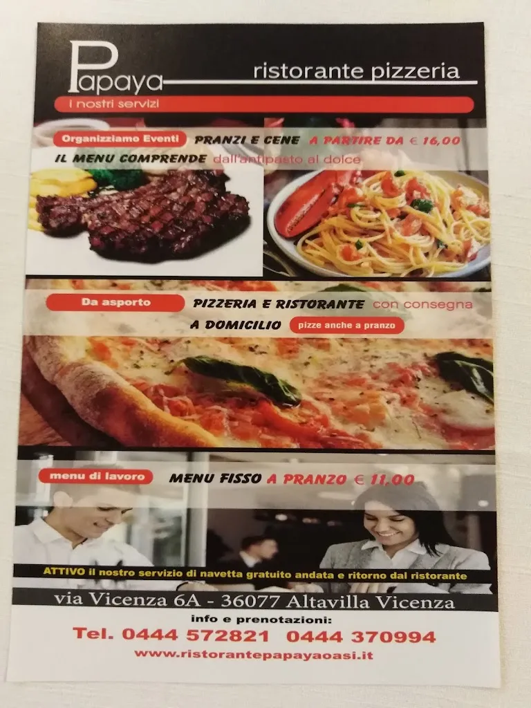 Menu_Papaya Pizzeria Restaurant_Altavilla Vicentina_image_1