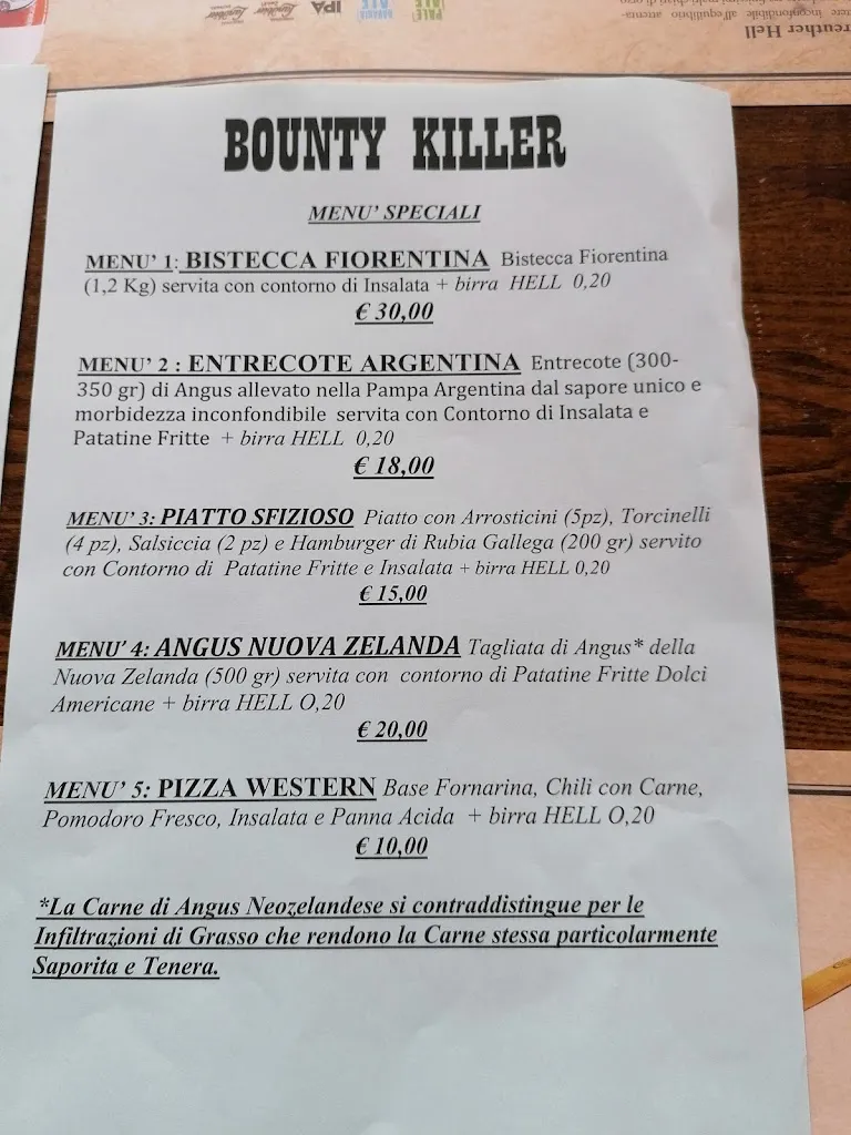 Menu_Pub Bounty killer_Orta Nova_image_1