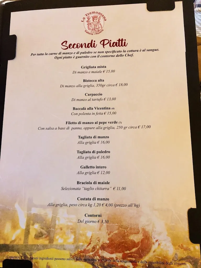Menu_LA TRAMONTANA TRATTORIA PIZZERIA_Altavilla Vicentina_image_2