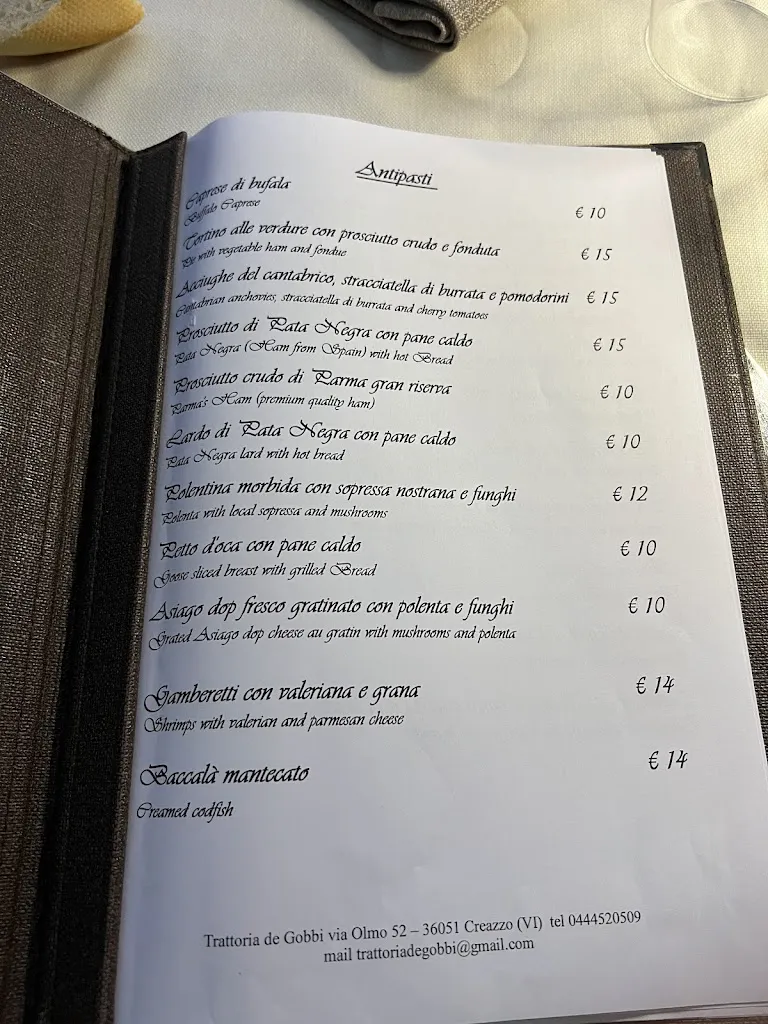 Menu_Ristorante Trattoria De Gobbi_Altavilla Vicentina_image_3