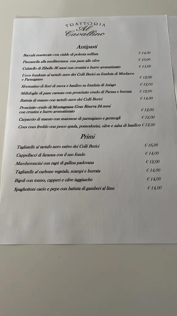 Menu_Trattoria Al Cavallino_Altavilla Vicentina_image_1