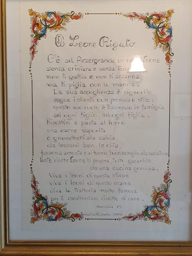 Menü_Trattoria Da Leone_Arzergrande_Bild_1