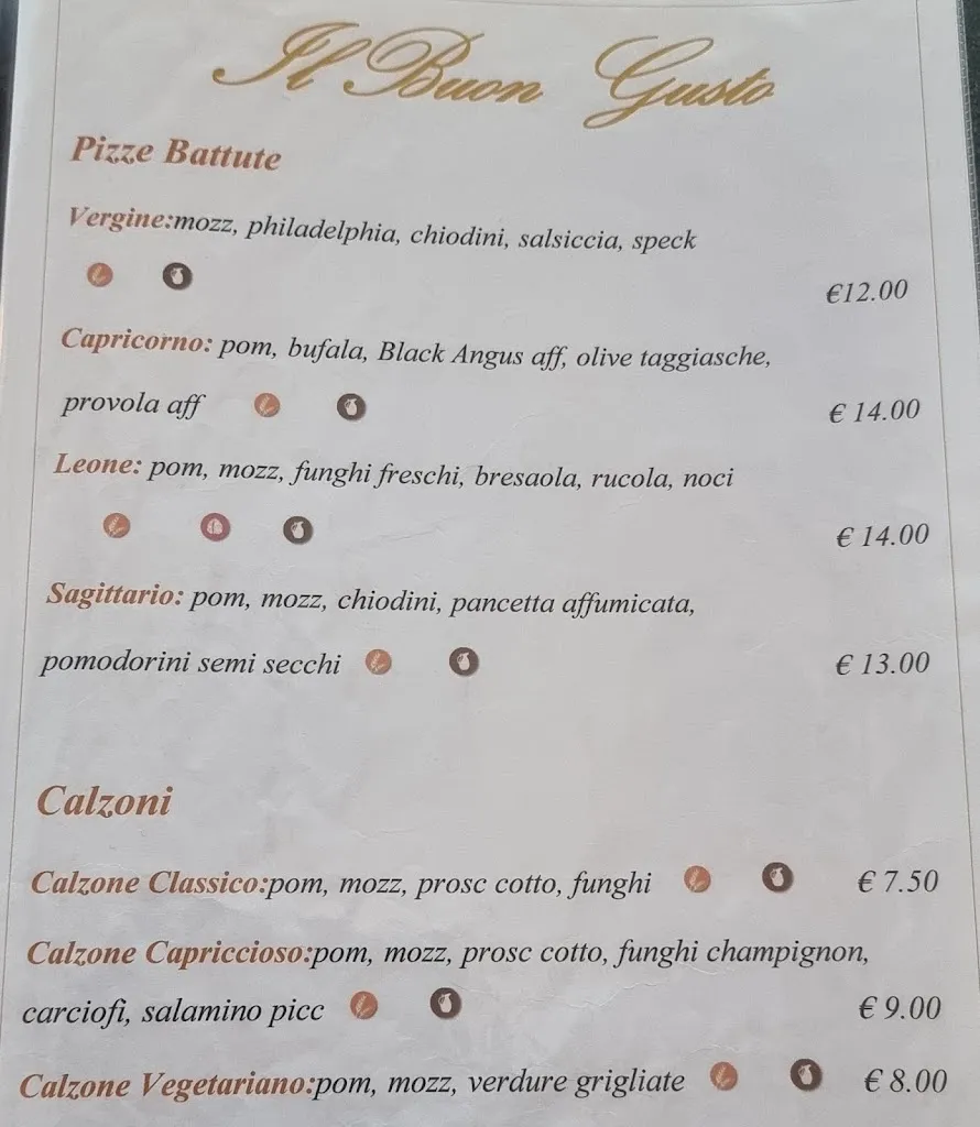 Menu_Il Buon Gusto - Ristorante Pizzeria_Arzergrande_image_1