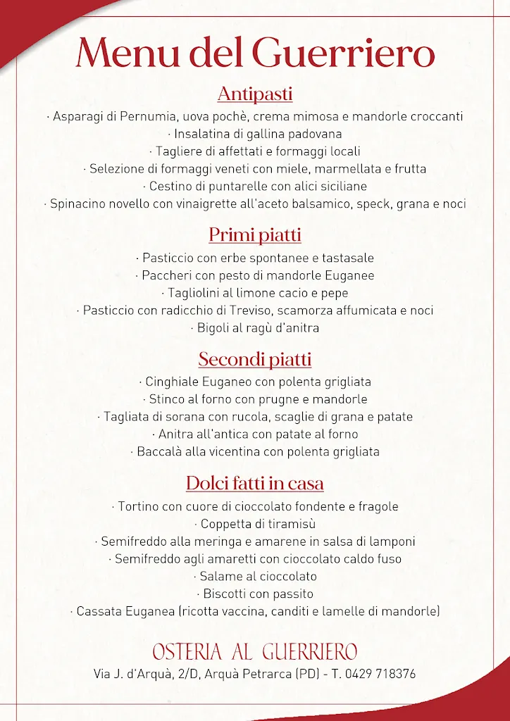 Menu_Osteria al Guerriero_Arquà Petrarca_image_4