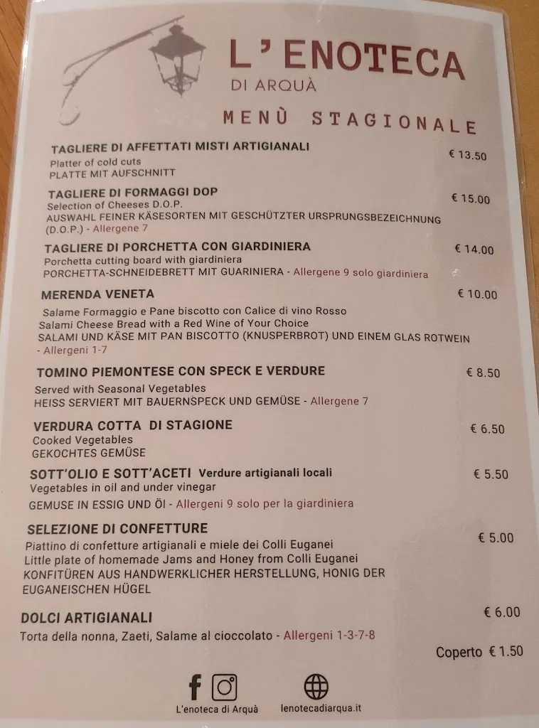 Menu_L'Enoteca di Arquà_Arquà Petrarca_image_1