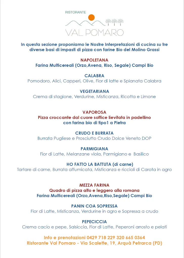 Menu_Ristorante Val Pomaro_Arquà Petrarca_image_1