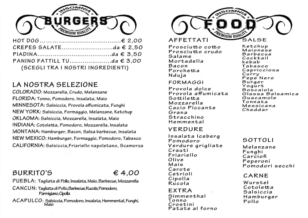 Menu_Insomnia Cafè_Orta Nova_image_1