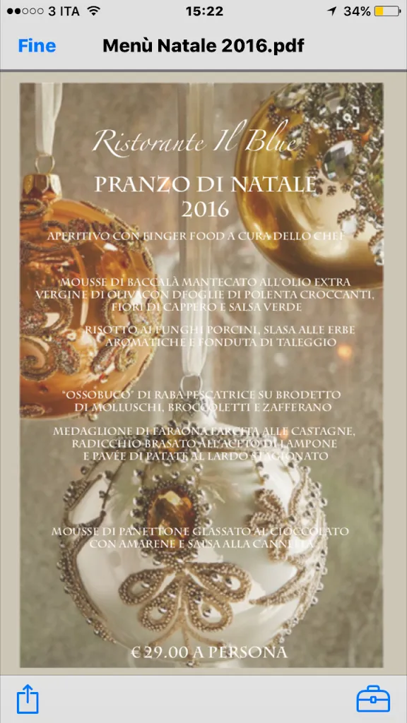 Menu_Il Blue Restaurant_Arquà Petrarca_immagine_1