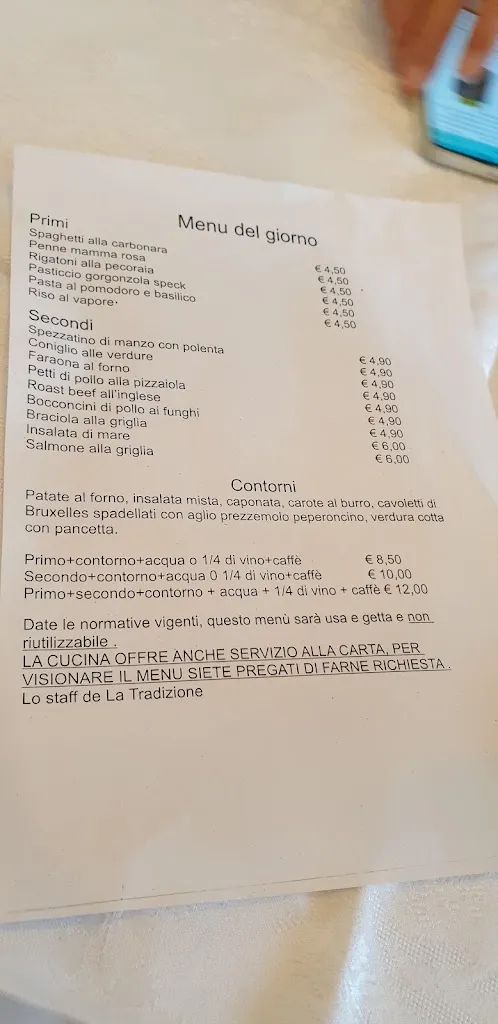Menu_Ristorante Pizzeria La Tradizione_Arlesega_image_2