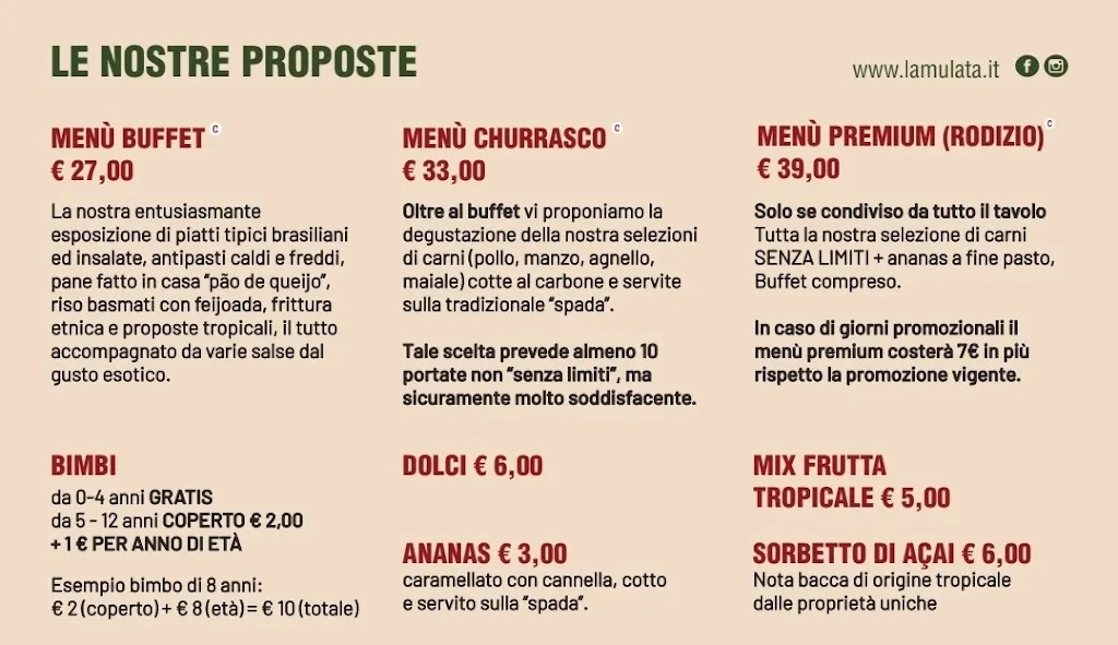 Menu_La Mulata | Padova_Arlesega_image_2