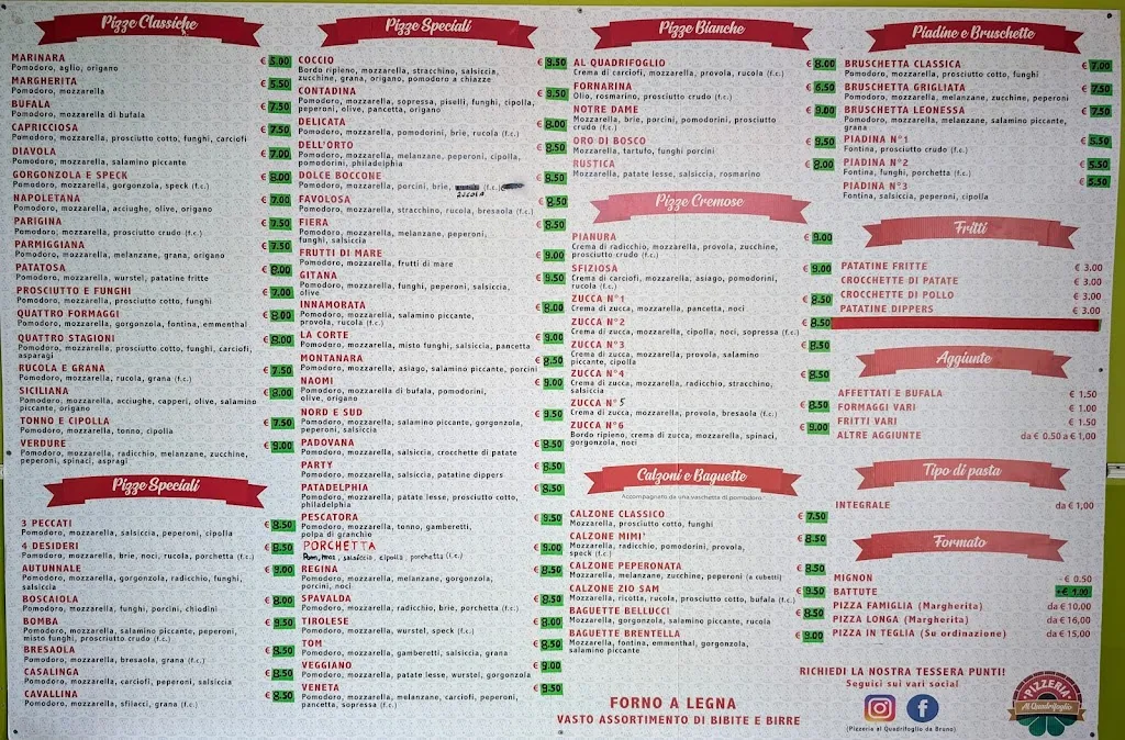 Menu_Al Quadrifoglio - da Bruno di Toffanin B._Arlesega_image_1