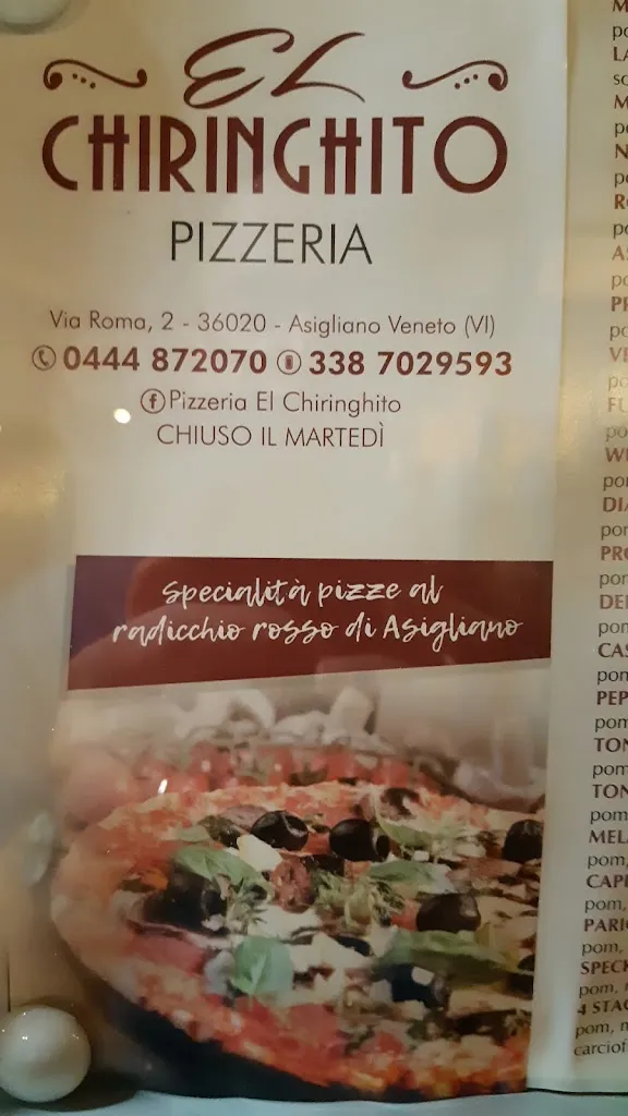 Menu_Pizzeria El Chiringhito s.n.c._Asigliano Veneto_immagine_4