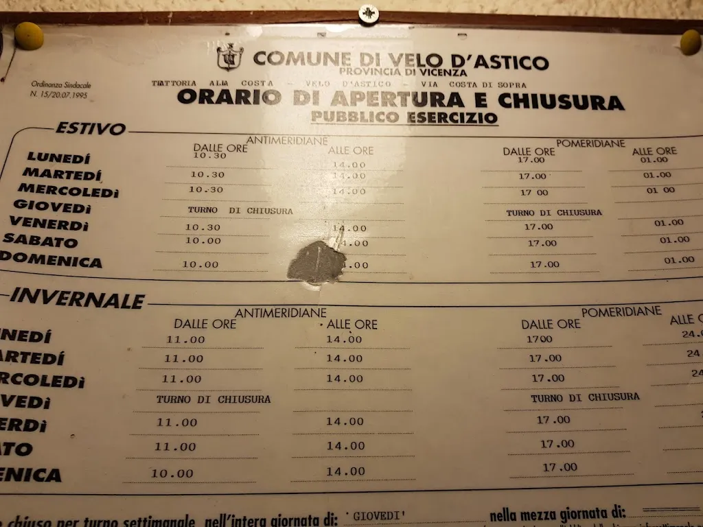 Menu_Trattoria Alla Costa_Arsiero_image_1