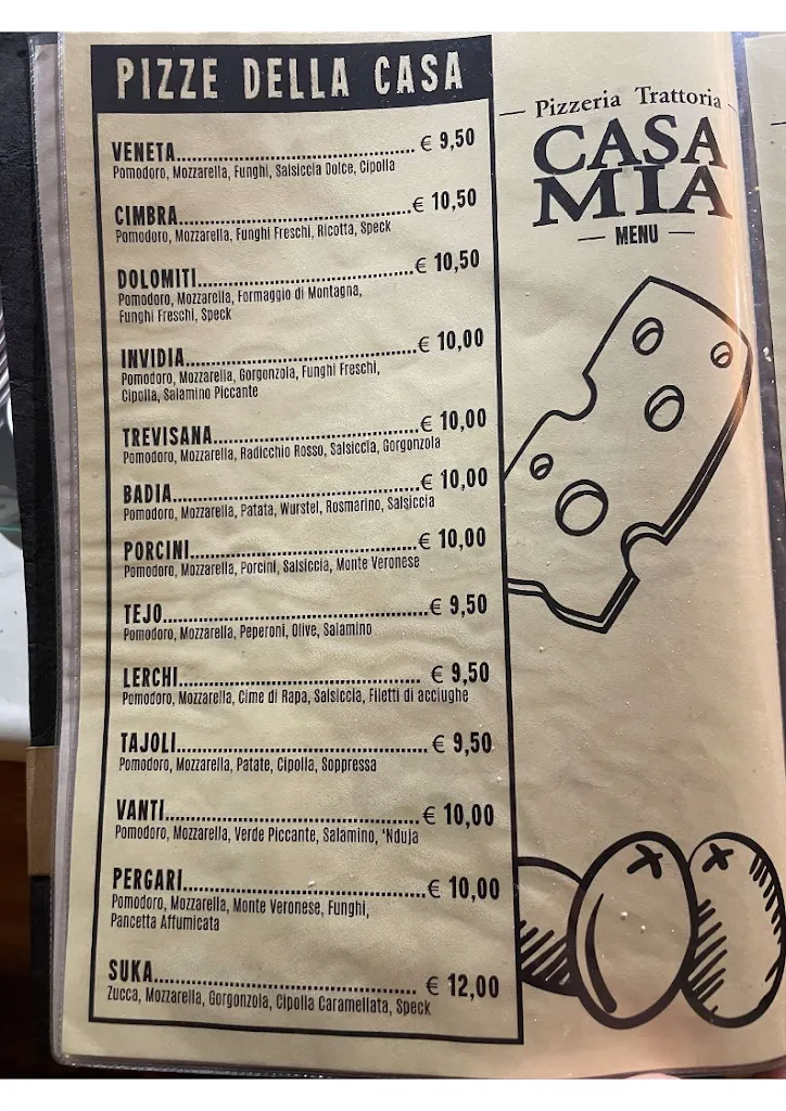 Menü_Ristorante Pizzeria Casa Mia_Badia Calavena_Bild_3